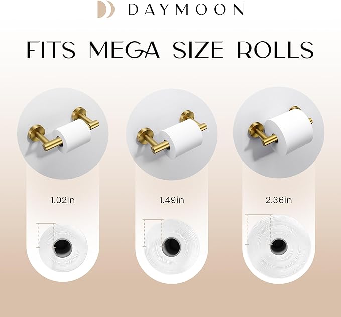 Day Moon™ Gold Toilet Paper Holder - Image 6