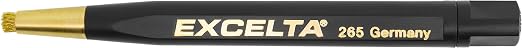 Excelta - 265 - Brushes - Scratch - Straight - Two Star - Plastic Handle by Excelta