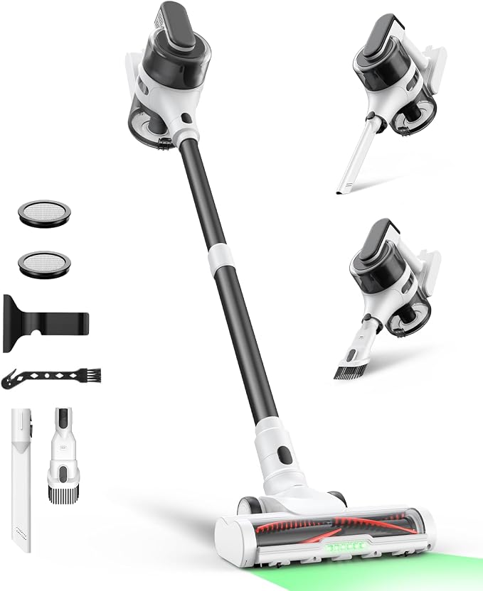 Cordless Stick Vacuum Cleaner for Home, Lightweight Rechargeable Vacuum by Maircle