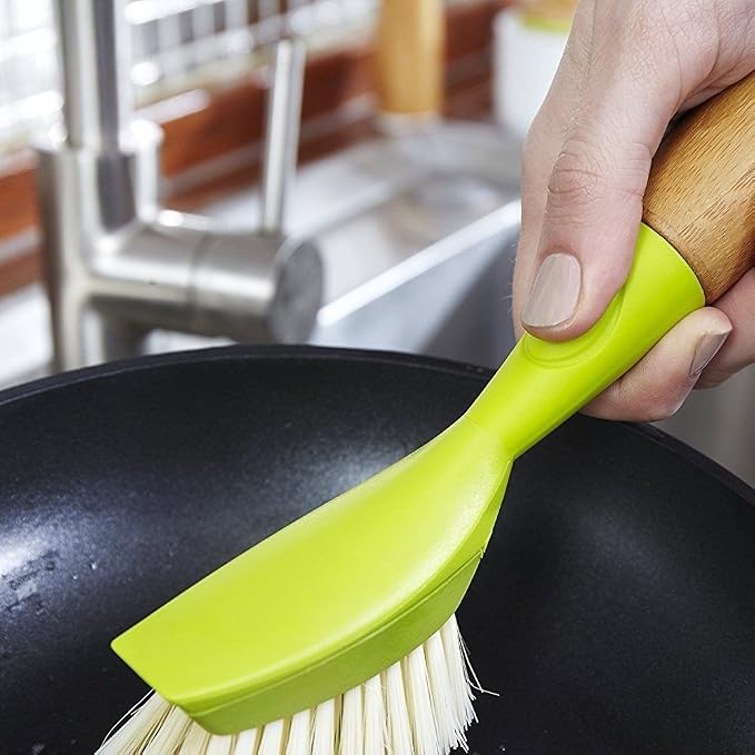 Full Circle Suds Up, Soap Dispensing Dish Brush, Tough Plant-Fiber Bristles & - Image 5