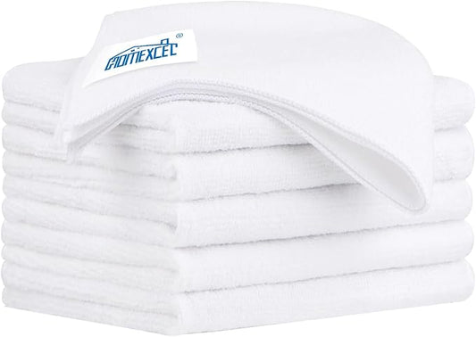 HOMEXCEL Microfiber Cleaning Cloth 6 Pack 12.5 x 12.5 inch Microfiber Towels by HOMEXCEL