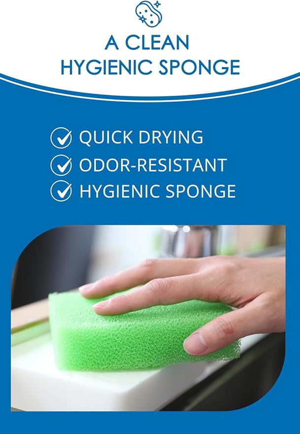 SunSun Sponge Kitchen Sponges, Made in Japan All Surface Scratch-Free Odor - Image 6