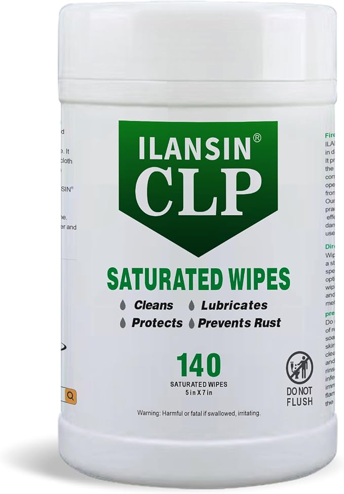 10/6Pack Technology Microfiber Black/Gray Gun Cleaning Cloth-Large Size-Lint by ILANSIN