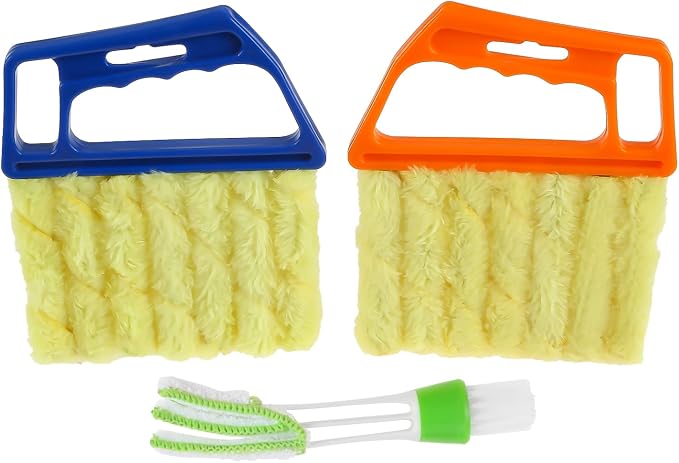 3Pcs Window Venetian Blind Cleaner Duster Tool, Window Venetian 7 Finger by HZ-MONSTAR