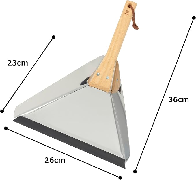 REDECKER Heavy Duty Stainless Steel Delta Dust Pan, Large Dustpan - Image 3
