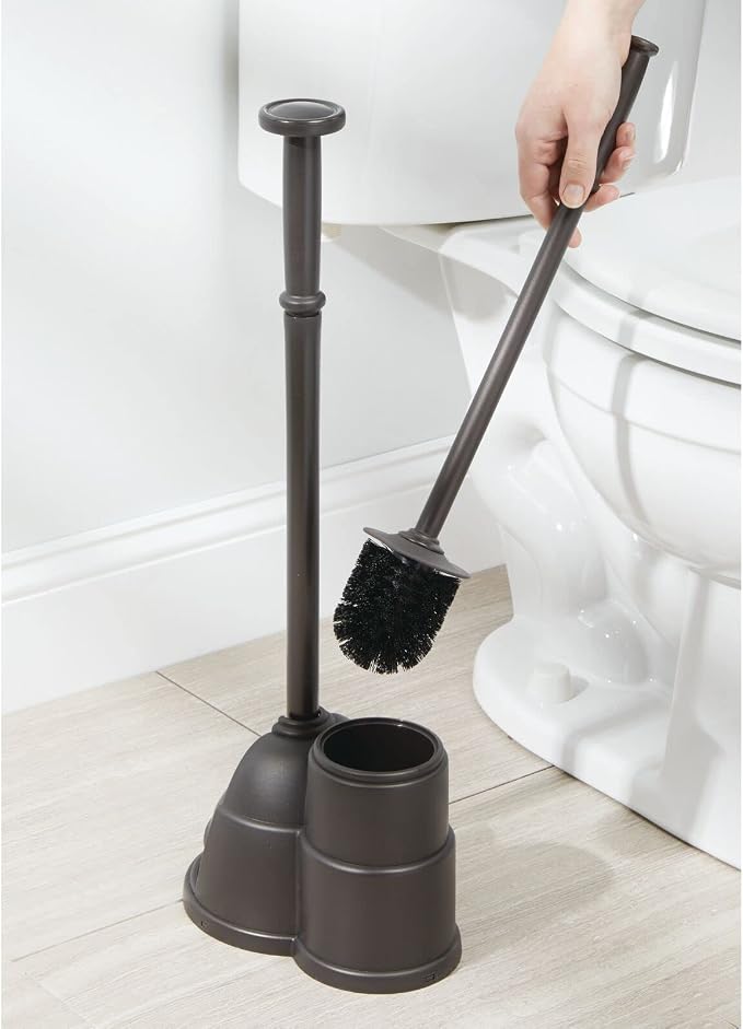 mDesign Plunger and Brush Set for Toilet Bowl - Image 8