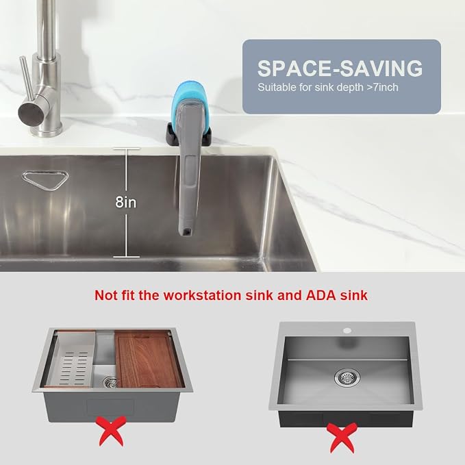 LANMU Self-Adhesive Dish Wand Holder Compatible - Image 7