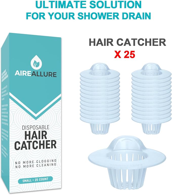 25 Pack, Hair Catcher for Bathroom Sink or Bathtub - Image 3