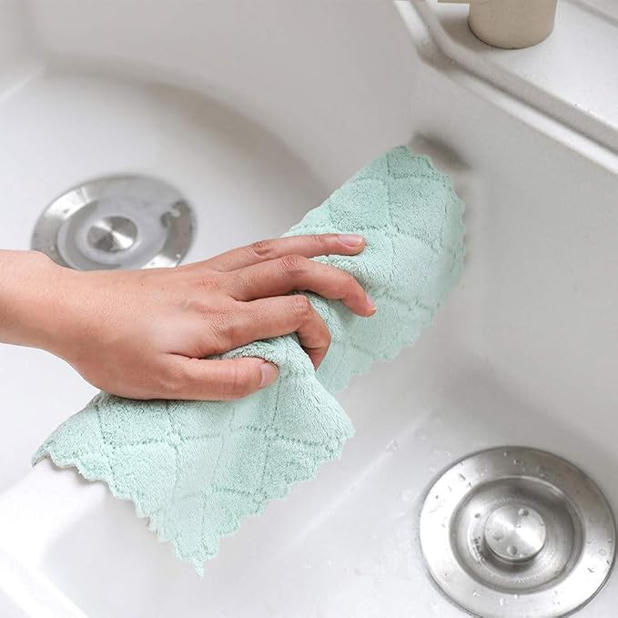 kimteny 12 Pack Kitchen Cloth Dish Towels, Premium Dishcloths, Super Absorbent - Image 4