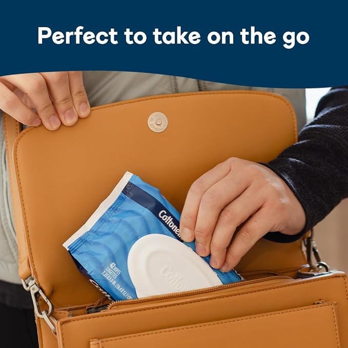 Cottonelle XL Flushable Wet Wipes, Adult Wipes Large, 8 Flip-Top Packs - Image 5