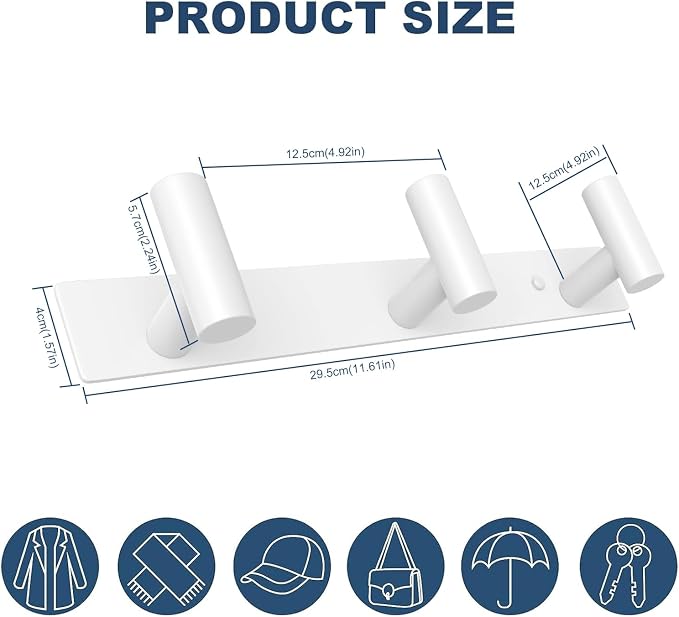 VAEHOLD Hat and Coat Wall Mount Rack - Image 5
