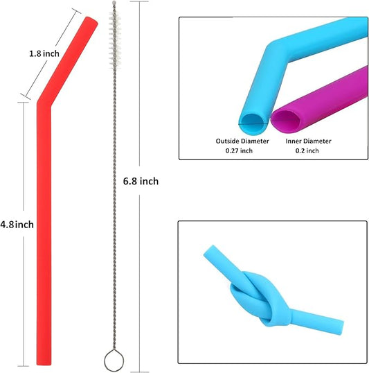 Reusable Silicone Straws for Toddlers & Kids - Image 2