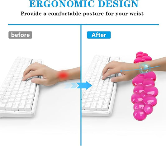 Gel Cloud Keyboard Wrist Rest, Cute Wrist Support and Arm Support Keyboard Rest - Image 2