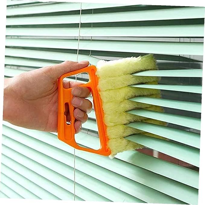 Operitacx Handheld Blinds Cleaning Brush 2pcs Set 7-Finger and 3-Finger Window - Image 8