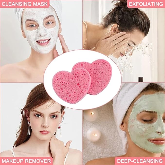 10 Count Compressed Facial Sponges 100% Natural Cellulose Sponge - Image 3