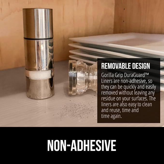 GORILLA GRIP DuraGuard Shelf Liner, Non-Adhesive Cabinet Liners - Image 5