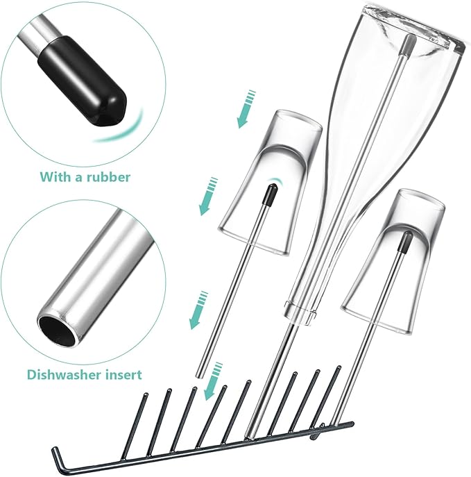 Bottles Bottles Bottles Bottle Holders Dishwasher 8pcs Dish Drying Rack - Image 2