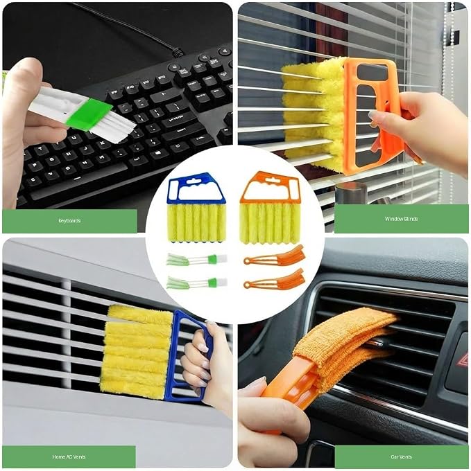 6 PCS 2026 New Blind Cleaner Tool Set, 7-Finger Dusting Cleaner and 3-Finger - Image 4