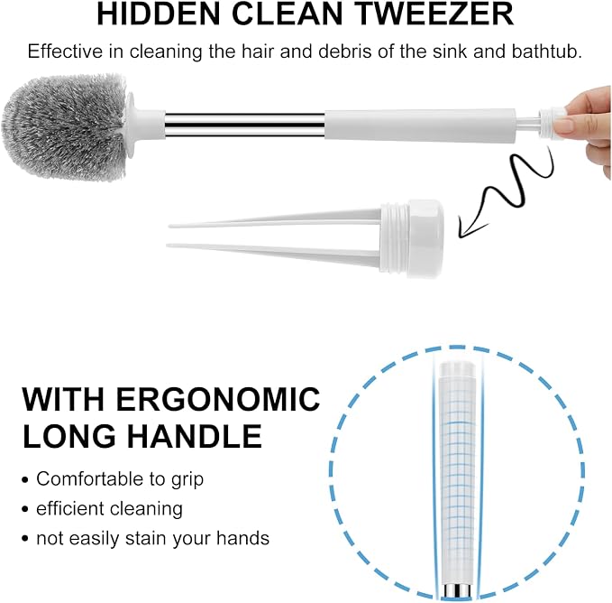 SetSail Toilet Brush 3 Pack Toilet Bowl Brush and Holder Toilet Cleaner Brush - Image 3