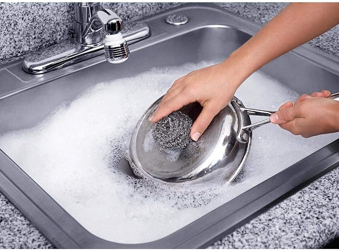 Fuller Brush Stainless Steel Scrubbing Sponges – 2-Pack – Heavy Duty Kitchen - Image 3