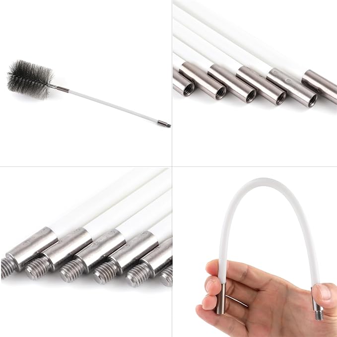 50-inch Long Tent Wood Burning Stove Pipe Cleaning Brush - Image 6