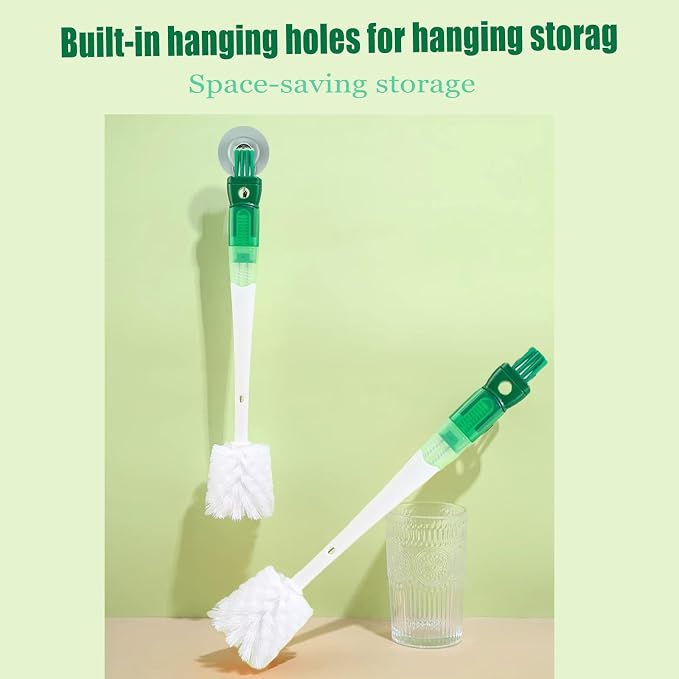 Water Bottle Cleaner Brush, 5-in-1 Bottle Scrubber Brush - Image 5