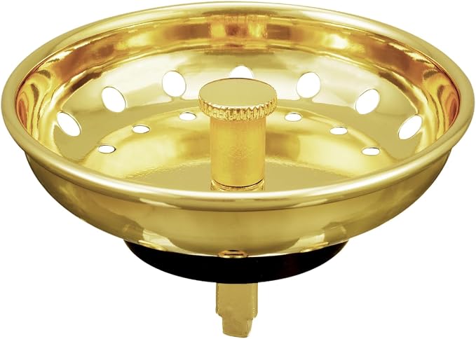 KONE Sink Drain Strainer Gold Sink Stopper and Strainer Stainless Steel Kitchen by KONE