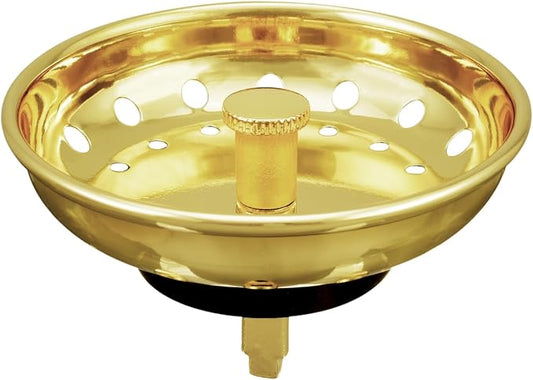 KONE Sink Drain Strainer Gold Sink Stopper and Strainer Stainless Steel Kitchen by KONE