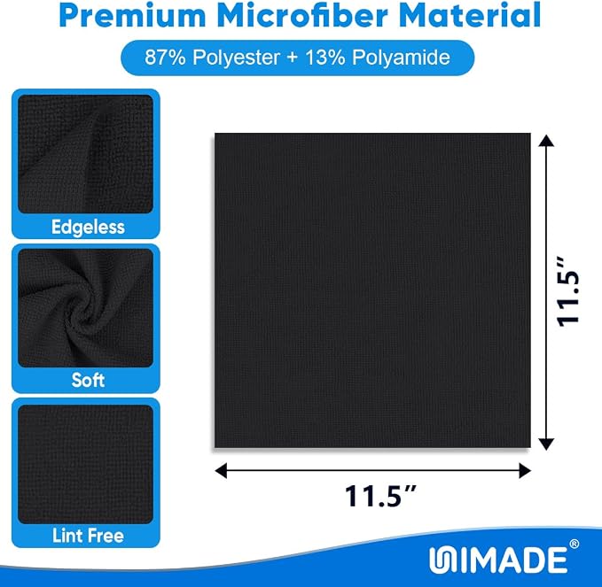 Microfiber Cleaning Cloth, 10 Pack Reusable Microfiber Towels - Image 2