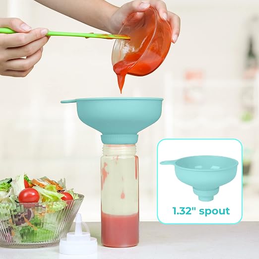 Wide Mouth Kitchen Funnel, Food Grade Plastic Cooking Canning Funnel - Image 5