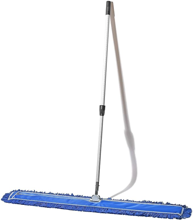 48 Inch Blue Commercial Dust Mop & Floor Sweeper - Image 9