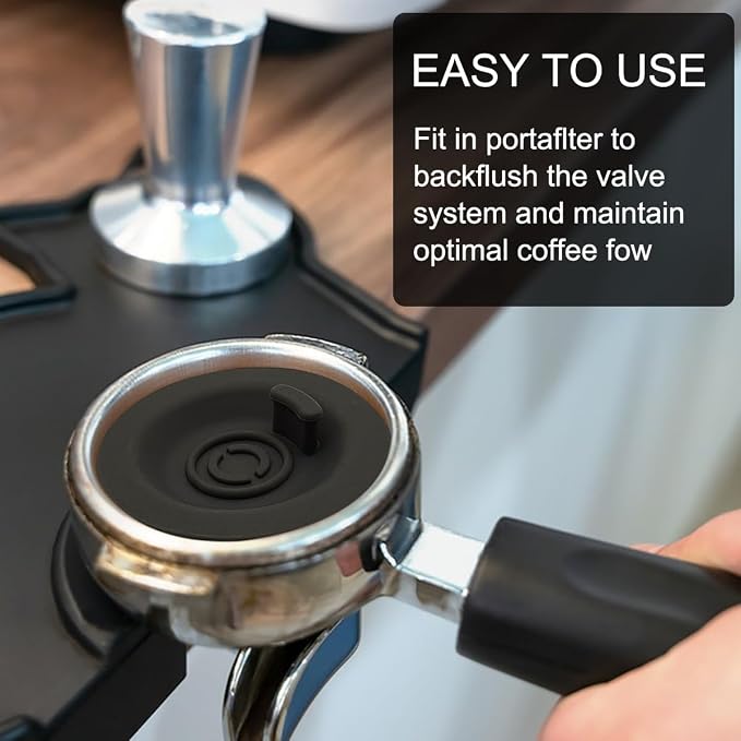 2 Pack 54mm Espresso Cleaning Disc + 1 Coffee Grinder Cleaning Brush, Compatible - Image 6
