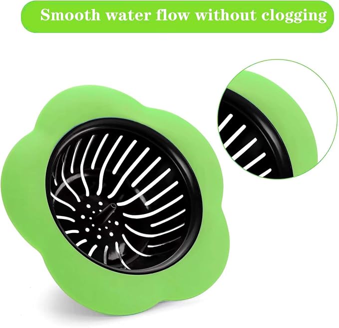 4 Pcs Kitchen Sink Strainer, Upgraded Silicone Sink Drain Strainer - Image 3