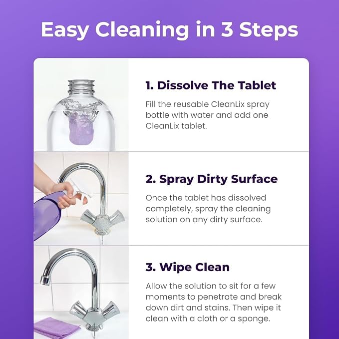 Cleaning Spray with Concentrated Cleaning Tablets, Cleaner - Image 7