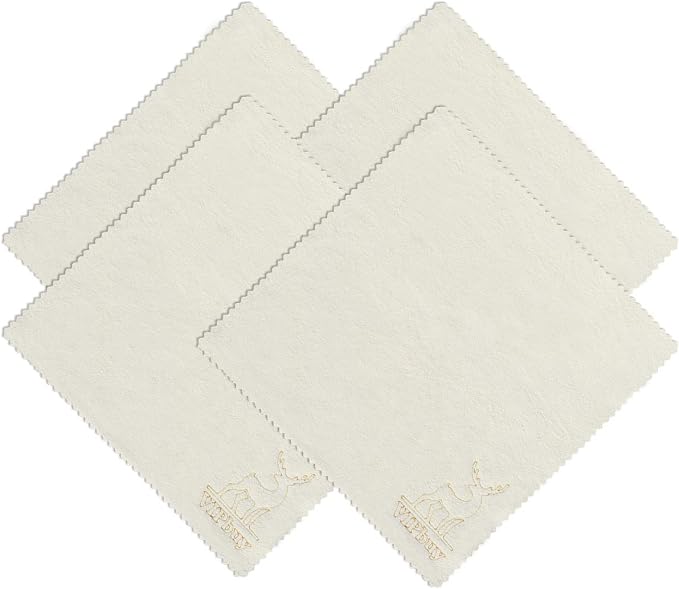 VIPbuy 4 Pack Natural Chamois Cleaning Cloths by VIPbuy