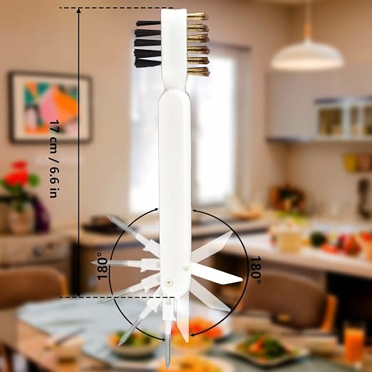 2 Pcs Deep Gas Stove Wire Brushes 4-in-1 Metal Kitchen Cleaning Wire Brush - Image 2