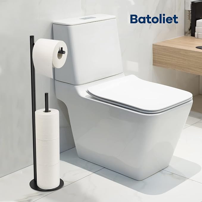 Toilet Paper Holder Stand, Bathroom Toilet Paper Roll Holder Stand - Image 4