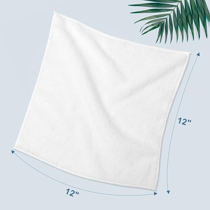 HOMEXCEL Microfiber Washcloths Towel Pack of 50, Hotel and Spa, Fast Drying - Image 6