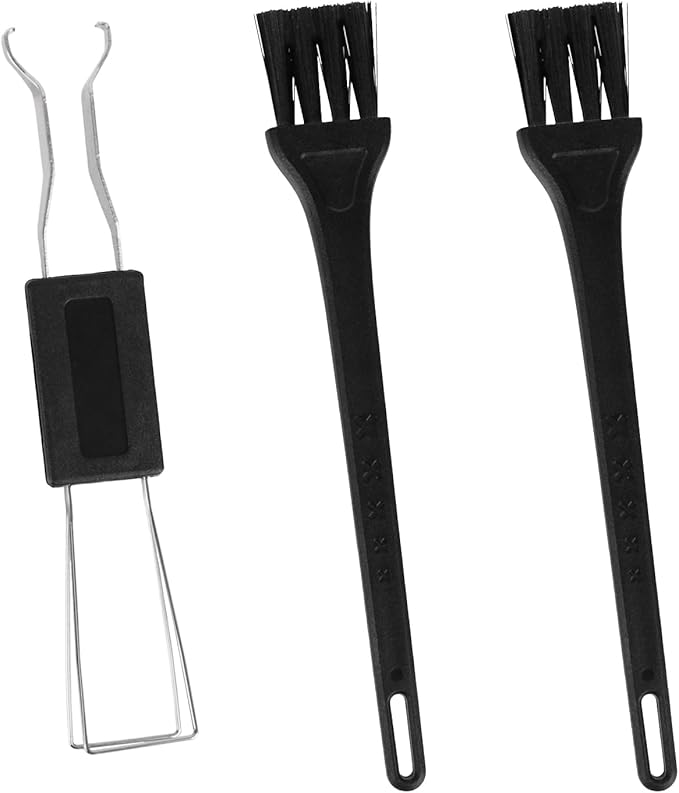 ZUFECY 3-Pc Keyboard Cleaning Tool Set: Keycap Puller & Dual Brushes by ZUFECY