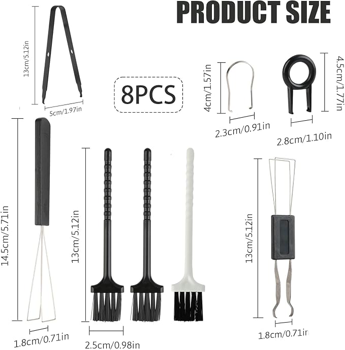 8 Piece Keyboard Keycap Remover, Switch Puller Set - Image 2