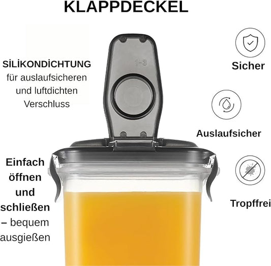 LocknLock Aqua Fridge Door Water Jug | Clear Pitcher | BPA Free Plastic Pitcher - Image 2