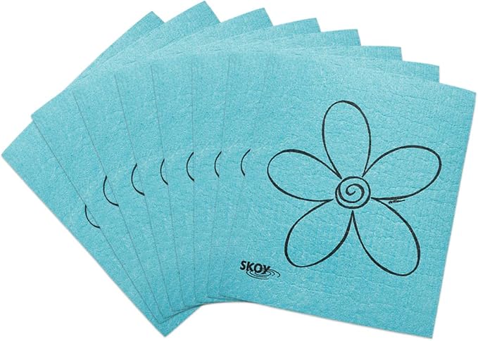 Skoy Cloth, Reusable Cleaning Cloths, Planet-Friendly, Dishwasher and Dryer-Safe by Skoy