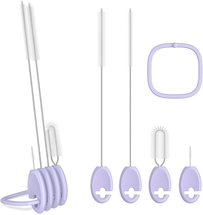 4in1 Straw Cleaner Brush Set, Standing Cleaning Brush Set Includes 7mm &10mm by se7en