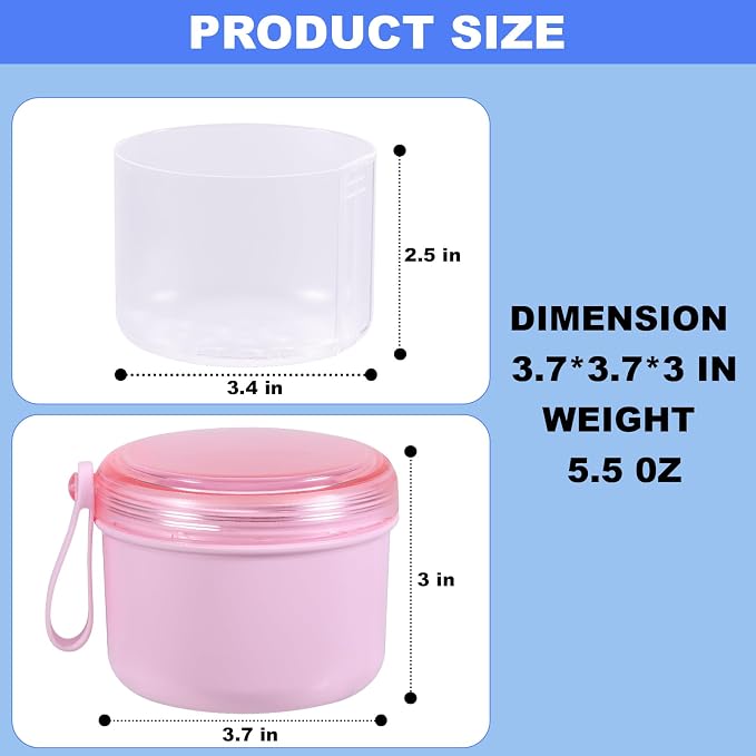 Denture Case, Leak Proof Denture Bath Cup - Image 3