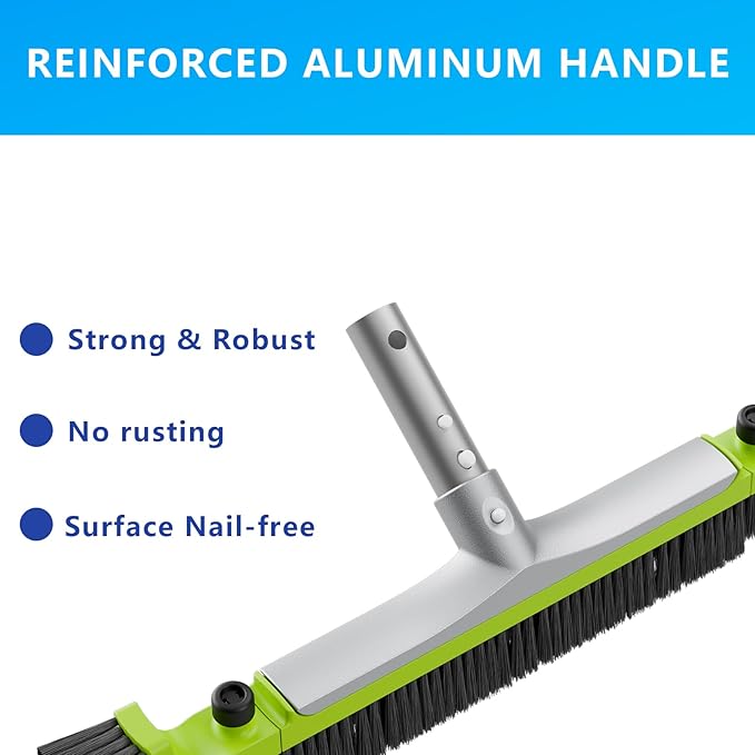 Sepetrel 20” Pool Brush Head for Cleaning Walls, Heavy Duty Inground/Above - Image 3