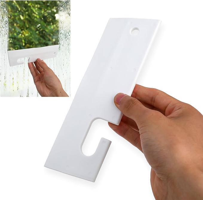 White Silicone Squeegee with Hanging Hook Mini Soft Window Squeegee Shower by Unknown