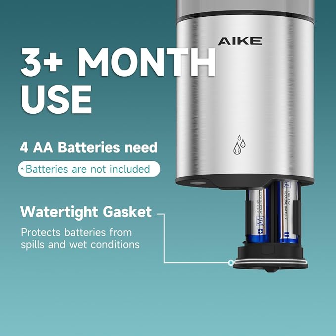 AIKE Automatic Soap Dispenser Wall Mounted - Image 4