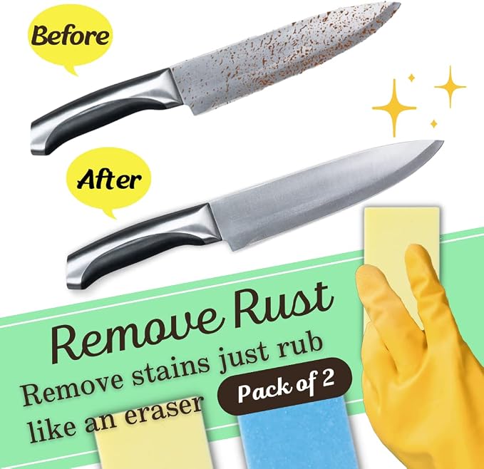 Rust Eraser for Knives Kitchen Stoves Wood Finish and Bicycles Multi Purpouse - Image 2