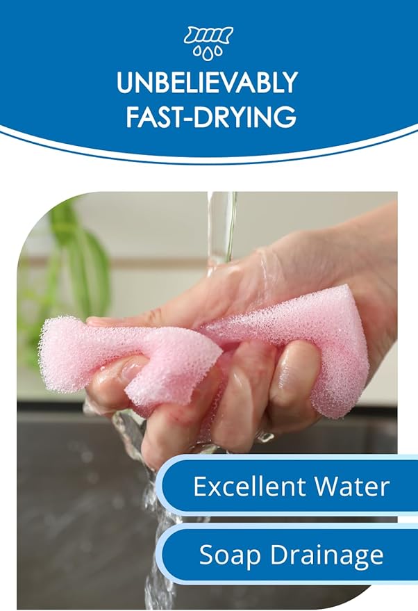 SunSun Sponge Kitchen Sponges, Made in Japan All Surface Scratch-Free Odor - Image 7
