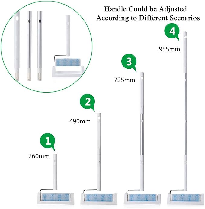 UNIKON 802 Lint Roller Sticky Roller Pet Hair Roller, Long Handle Sticky Mop - Image 3